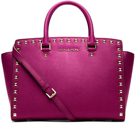 michael kors large fuschia purse|michael kors purse large discontinued.